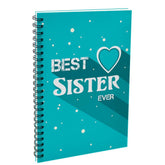 Best Sister Ever Blue Diary